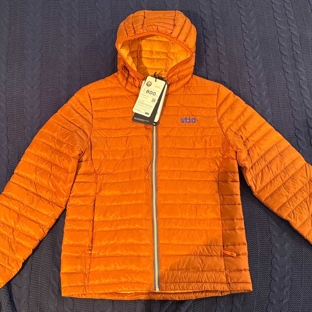 Stio Vibrant Orange Quilted Jacket